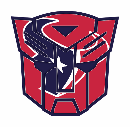 Autobots Houston Texans logo iron on paper